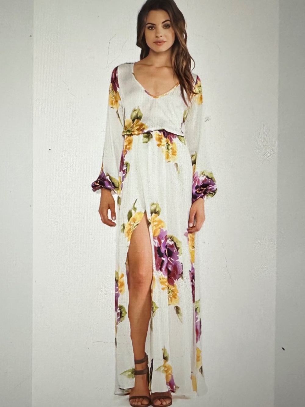 Show me your mumu floral wrap skirt